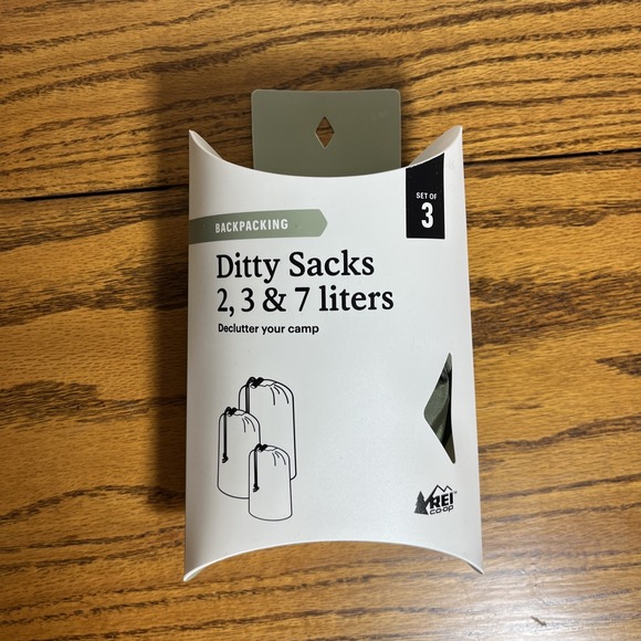 NWT REI Co-op Ditty Sacks Set of 3 Multicolored Drawstring Backpacking Declutter - Picture 1 of 4